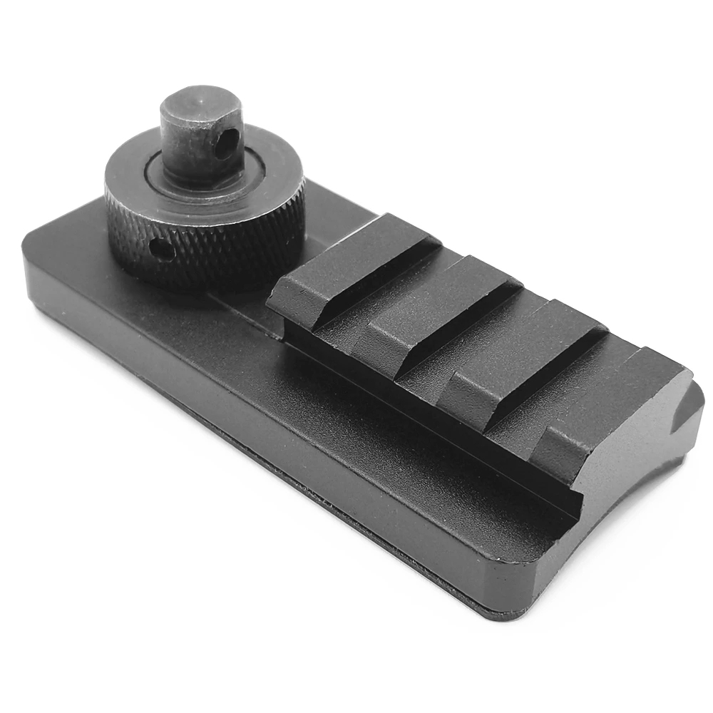 Bipod Rifle Mount - 1 個のスリングスイベルスタッドピカティニーレールアダプター、ライフルバイポッド用 20 mm ピカティニーウィーバーマウントアダプター、3 スロットラバーベース付き