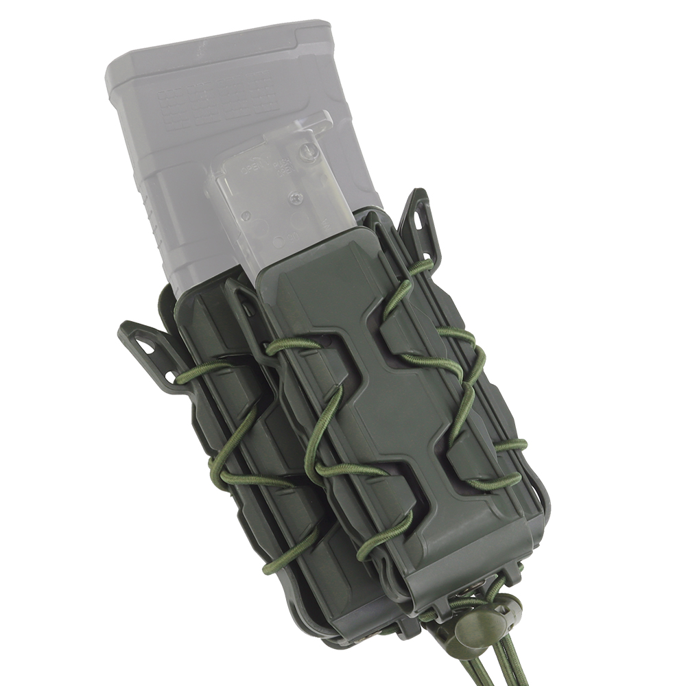 Hunting Outdoor Stores - 戦術 5.56 / 9 ミリメートル高速モールマガジンポーチピストルマガジンホルダー屋外狩猟射撃戦闘ライフル Mag