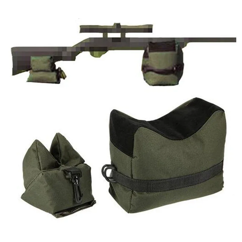 Hunting Outdoor Stores - ハンティングアクセサリー フロント&リアライフルターゲットベンチ 未充填サポートスタンドバッグ ガンアクセサリー 射撃ガンレストバッグセット