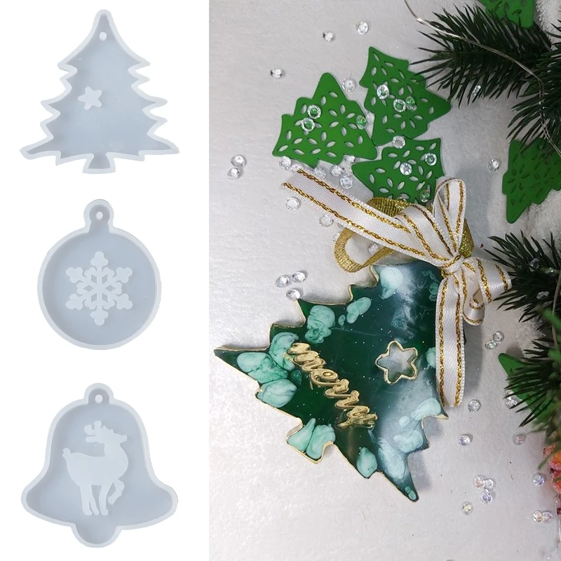 Elk Bugle Call - DIY-クリスマス用のエポキシ樹脂金型ペンダント,シリコンモールド,ジュエリー作り用の新しいアクセサリー,木,クリスマス