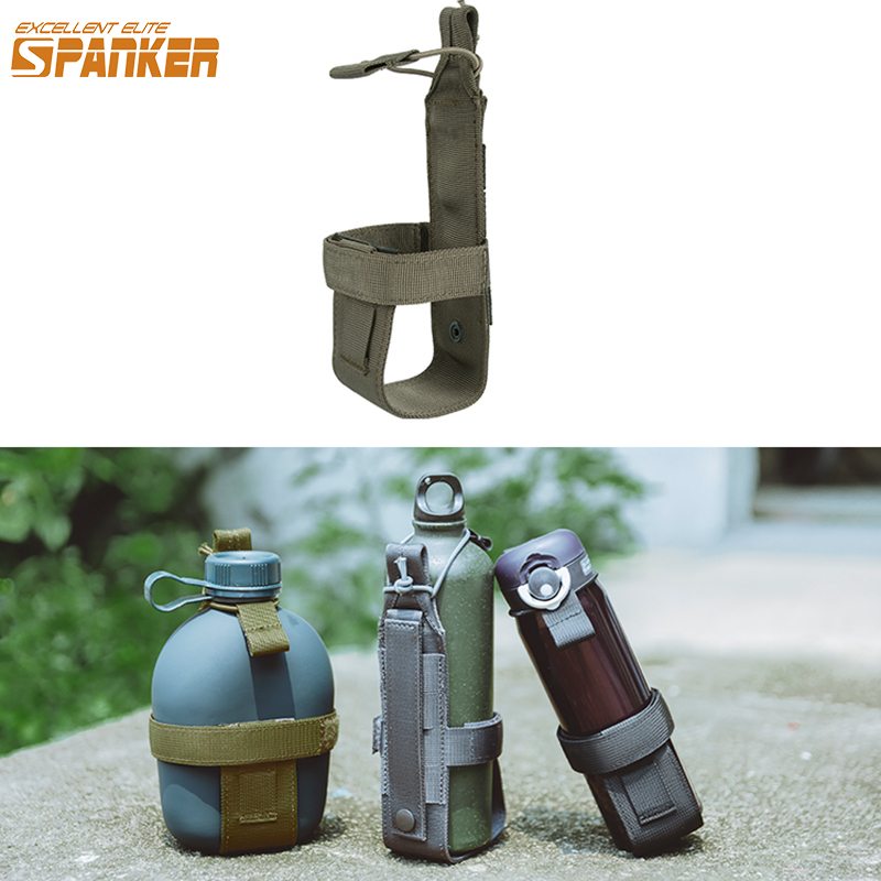 Hunting Camp Outdoor Supplies - 戦術的なモール水ボトルホルダーバッグ軽量ボトルホルダーケトルキャリアポーチ屋外ハイキングキャンプ用品