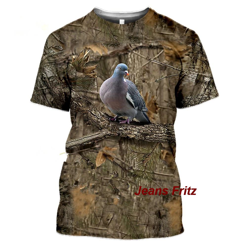 メンズ半袖Tシャツ,カモフラージュ,動物,野生,3D,夏,レ - Wildman Hunting & Outdoor Vanderbijlpark のレビューと価格