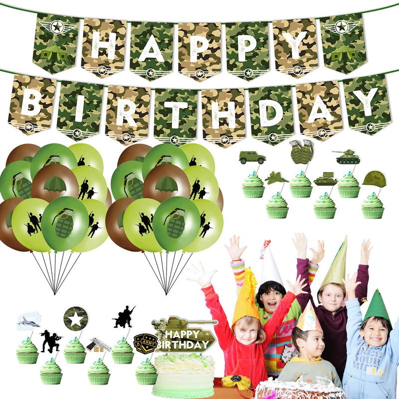 子供のための誕生日パーティーの装飾バルーン,屋外ハンティング - Hunting Outdoor Boys のレビューと価格