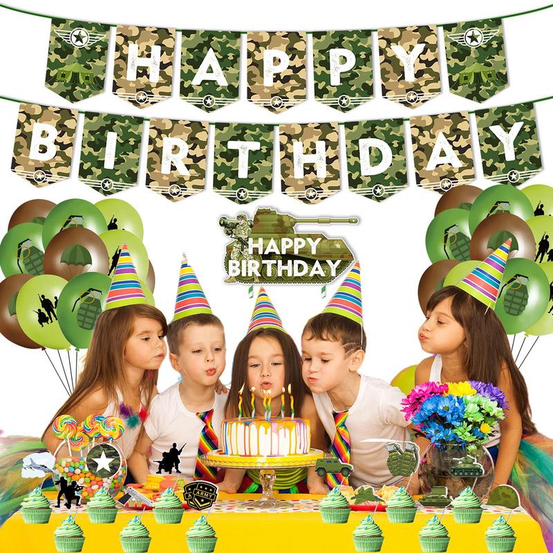 子供のための誕生日パーティーの装飾バルーン,屋外ハンティング - Hunting Outdoor Boys のレビューと価格