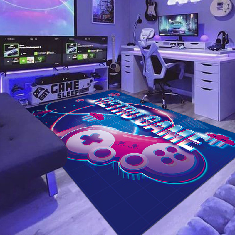 面白いゲームパッド柄のエリアラグ、ゲームを一時停止して卵狩り - Hunting Outdoor Boys のレビューと価格