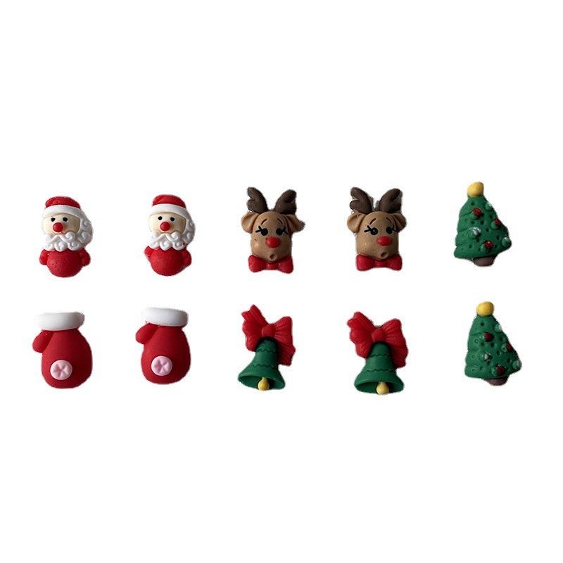 10 個クリスマスネイルチャーム漫画サンタクロース、ヘラジカ - Elk Bugle Call のレビューと価格