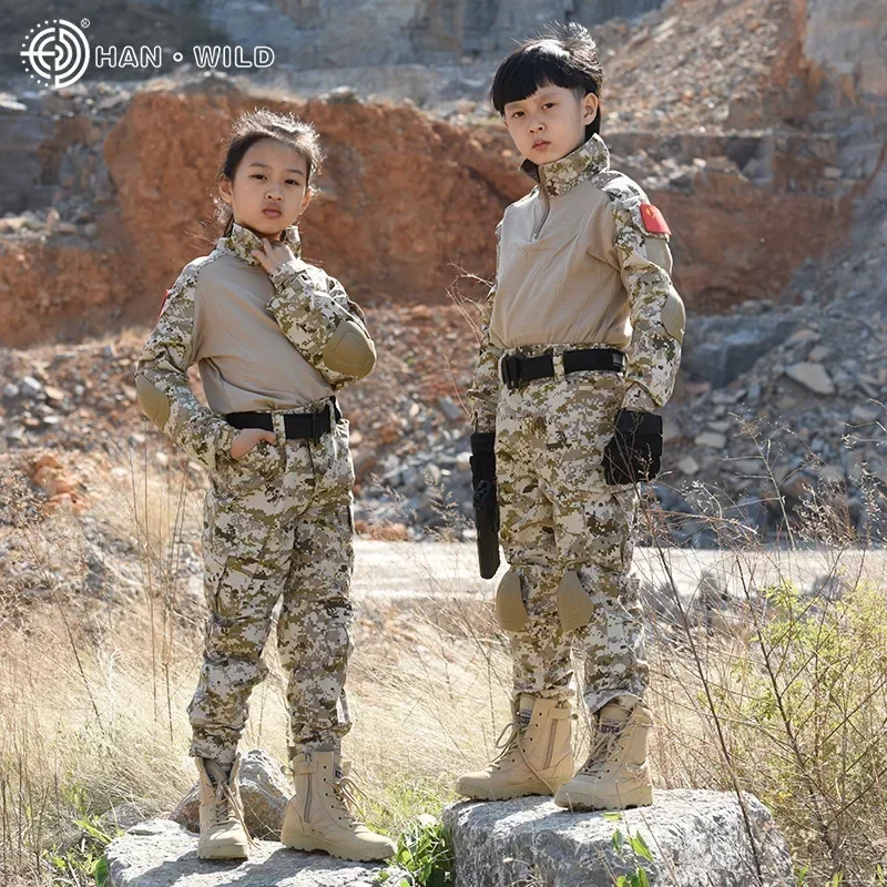 子供のための戦術的なユニフォームセット,狩猟服,ハイキングジ - Hunting Outdoor Boys のレビューと価格