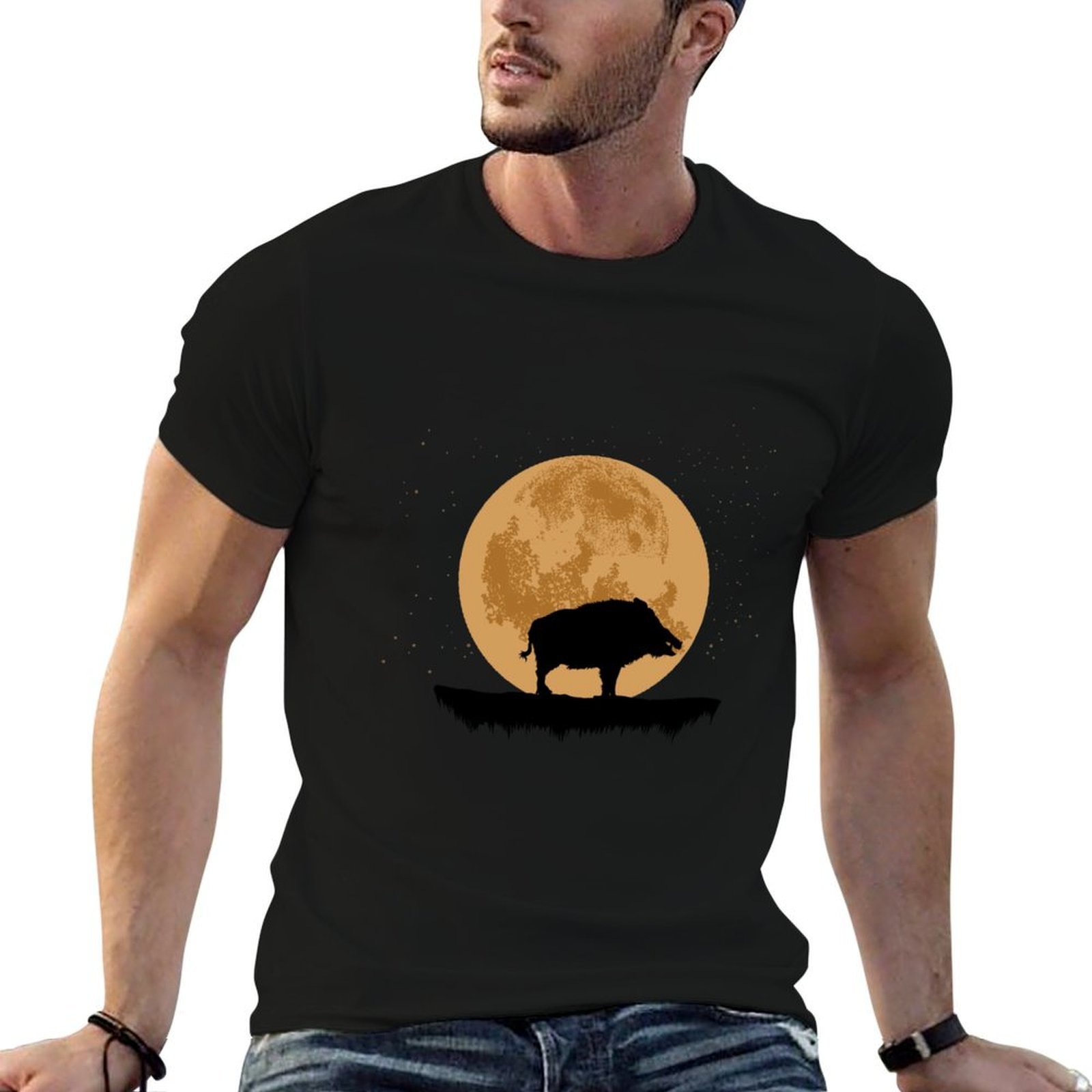 イノシシ狩猟イノシシイノシシ毛牛 Tシャツ tシャツパーソナ - Wildman Hunting & Outdoor Vanderbijlpark のレビューと価格