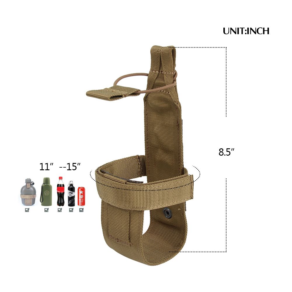 戦術的なモール水ボトルホルダーバッグ軽量ボトルホルダーケトル - Hunting Camp Outdoor Supplies のレビューと価格