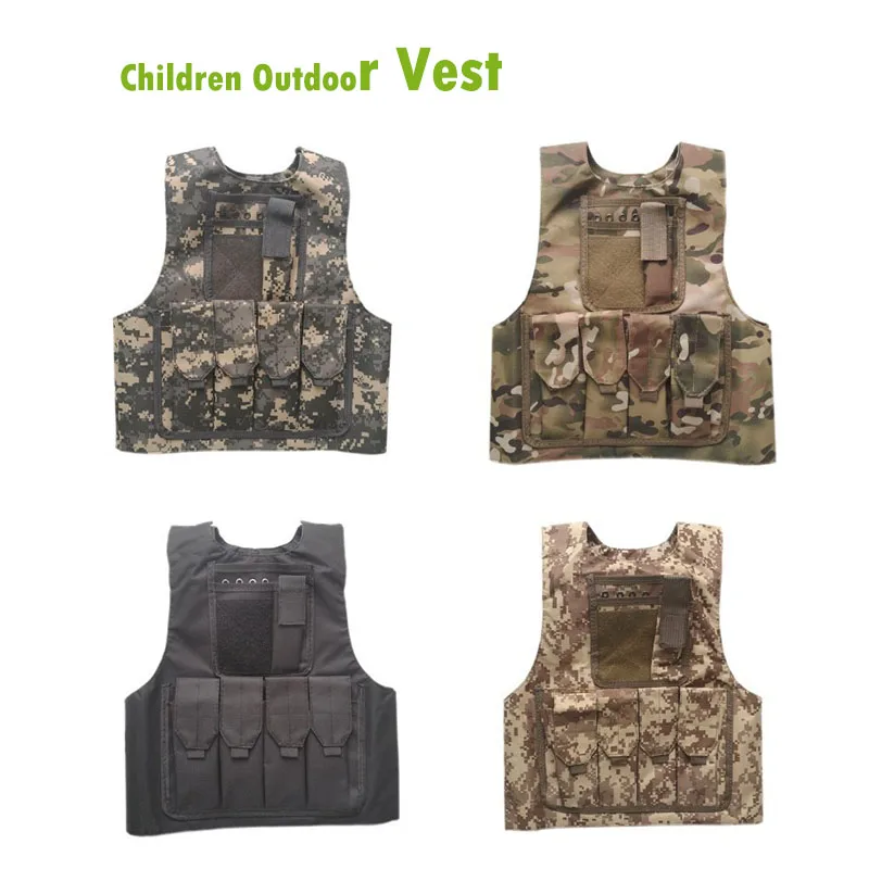キッズボーイズタクティカルベスト迷彩防弾戦闘鎧トップス特殊部 - Hunting Outdoor Boys のレビューと価格