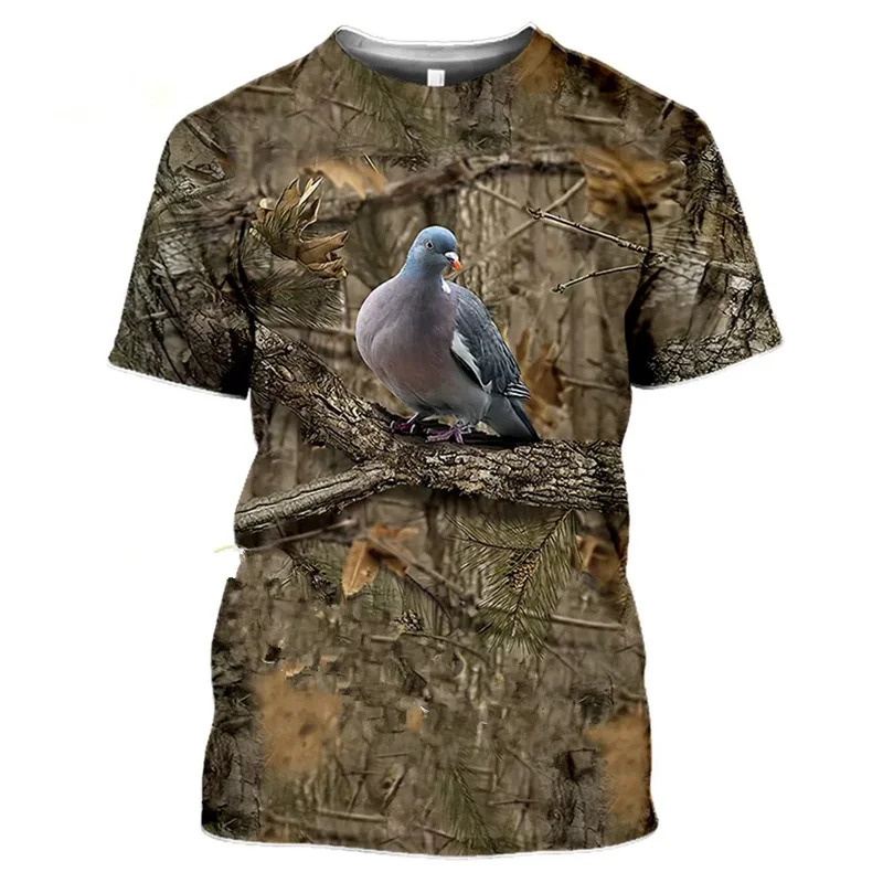 2026 迷彩狩猟動物イノシシ 3d Tシャツ夏カジュアルメ - Wildman Hunting & Outdoor Vanderbijlpark のレビューと価格