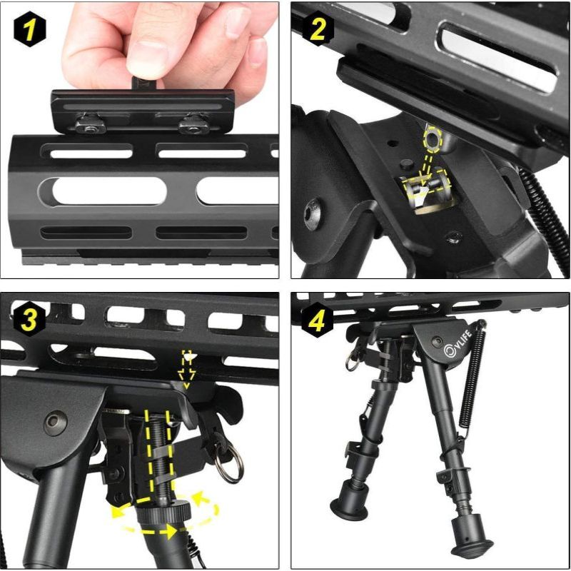 Miden fit m-ハンドガードアダプター,ライフルアク - Bipod Rifle Mount のレビューと価格